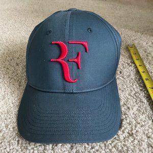 Roger Federer Uniqlo Hat blue and red Teal and red turquoise and red